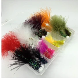BestCity Fly Fishing Booby (Foam Head Boobie) Flies MIxed Colours size 10 set of 16 flies #332