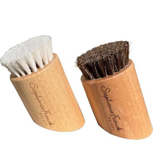 Stephanie Franck Beauty - Twin Pack Face Dry Massage Brushes