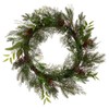Vickerman 24" Cedar Pine Cone Twig Artificial Christmas Wreath, Unlit,