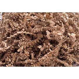 Stephanie Imports Made In USA 3-Ply Crinkle Cut Shredded Paper 2 lbs (Brown Kraft)