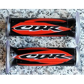 Red Logo Gel Hand Grips compatible with Honda CBR250R CBR300R CBR500R CBR600RR CBR929RR CBR954RR CBR1000RR CBR1100XX CBR125 CBR250 CBR300 CBR500 CBR600 CBR 125 600 600RR 650 900 929 954 1000 RR 1000RR