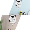 Acrylic Wall Clock Cartoon Cow Shape Silent Movement Decorative Swinging