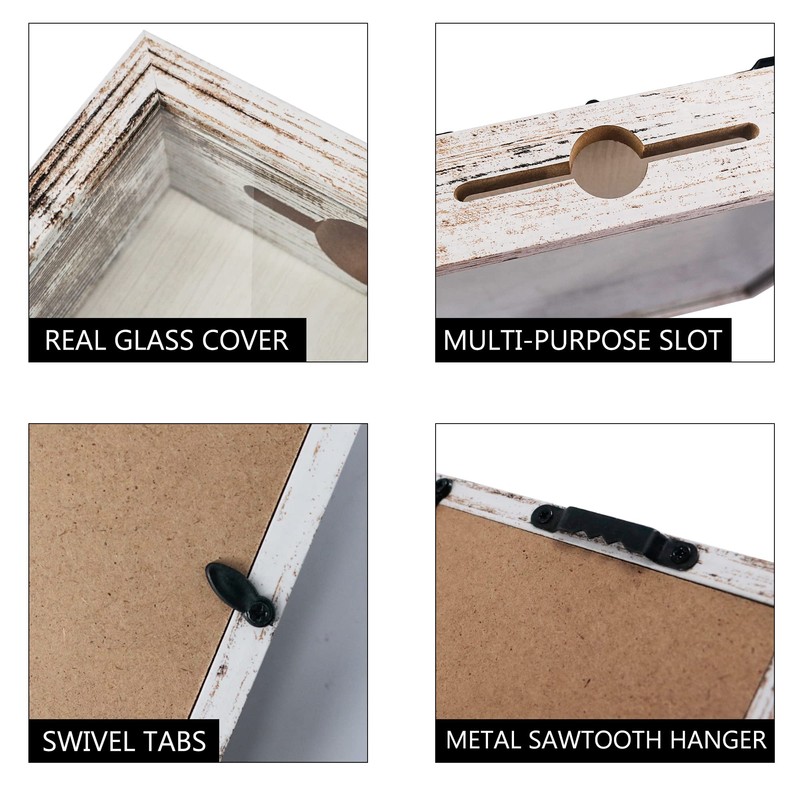 FramePro Shadow Box Seashell Collection White 12x16 Top Loading Display