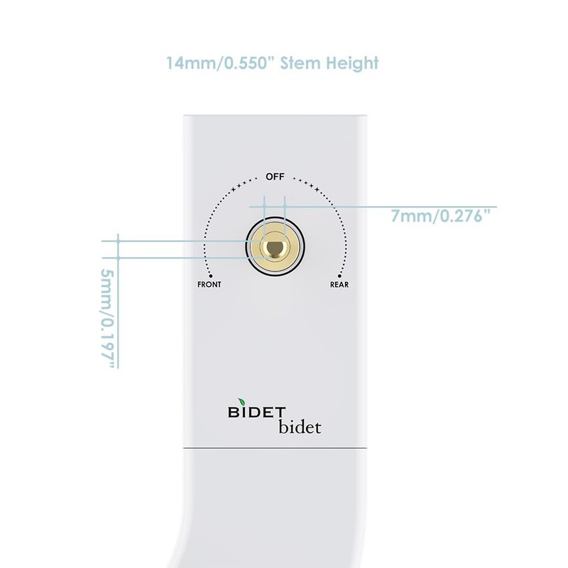 BIDET bidet Alternative Detachable Knob (Real Wood). Only Compatible with