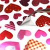 YS-035 Sparkling Punmaru Heart Stickers, Mix, Colorful, Valentine, 1 Sheet,