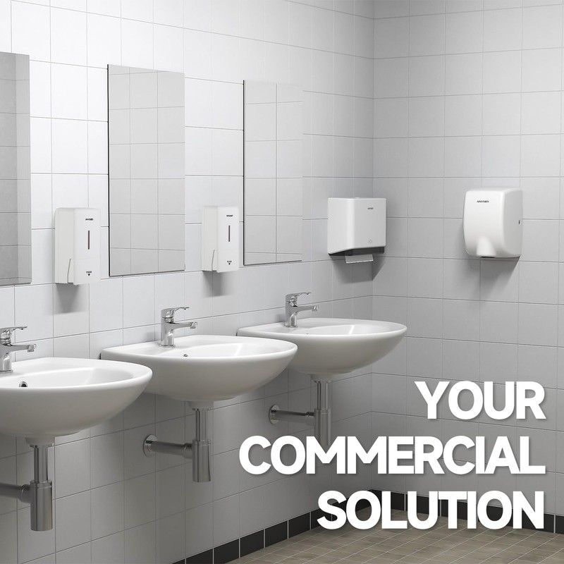 anydry Wall-mounted Manual Pressurized Soap Dispenser, 800ml Capacity with Visual
