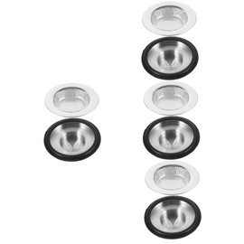 Operitacx 4 Sätze Waschbecken Sieb bewachen Spritzschutz für die Müllentsorgung spülbecken stopfen Kitchen Sink Filter Abfluss ersetzen Ablassschraube Küchenspüle Rostfreier Stahl Silver