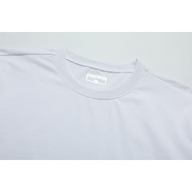 Men's Quick-Dry Moisture-Wicking T-Shirt，UPF 50+ Sun Protection Gym Training & Outdoor Hiking Shirt,White 3XL