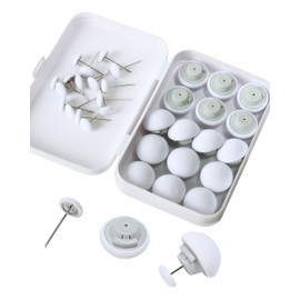 Xuduvay Duvet Pin Duvet Clips 16 Sets,Duvet Button Fasteners with Soft Fabric Material for Quilt, Cushions, Curtains(White)