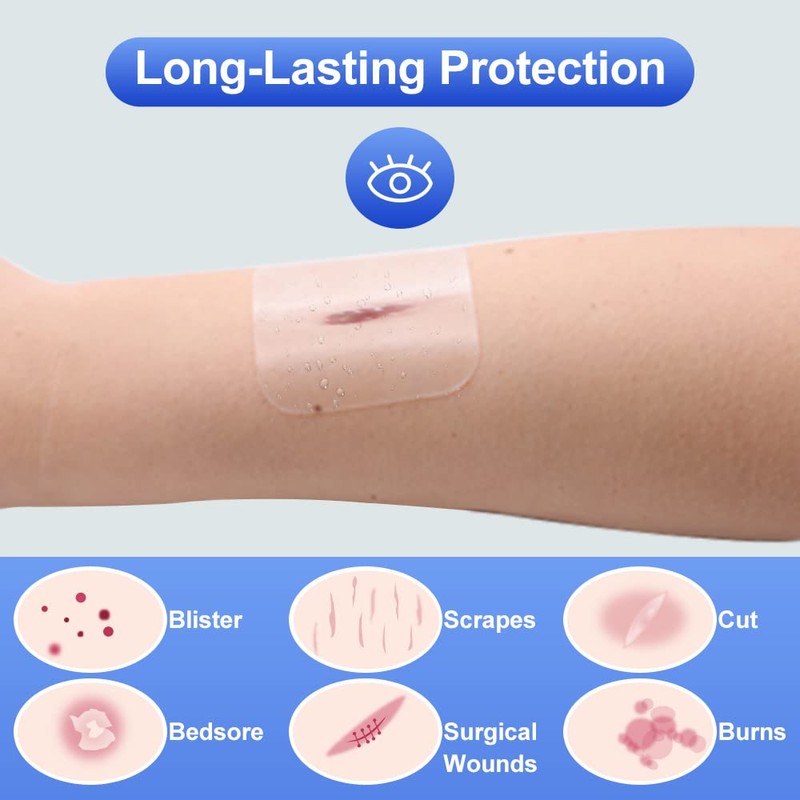 Niceful 20 Packs Hydrocolloid Bandages 2x4 in, HSA FSA Eligible,