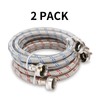 Watflow Stainless Steel Washing Machine Hoses, 5FT