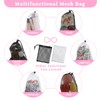 Classicseali 6PCS Small Mesh Bags, Small Net Bags Drawstring Closure,