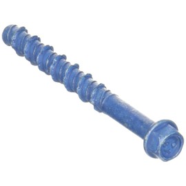 ITW Brands 24293 15 Pack, 5/16" x 3", Steel, Hex Washer Head, Large Diameter Tapcon Concrete Anchor