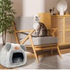 ToKinCen Washable Indoor Cat House with Non-Slip Base and Removable