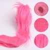 Shaggy Plush Faux Fur Fabric Precut Strips Rose Red Fur