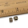 TierraCast 10 Antique Brass Jardin Barrel Beads - Organic Jewelry