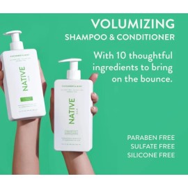 Kit De Shampoo Y Acondicionador Vegano Native Pepino Y Menta
