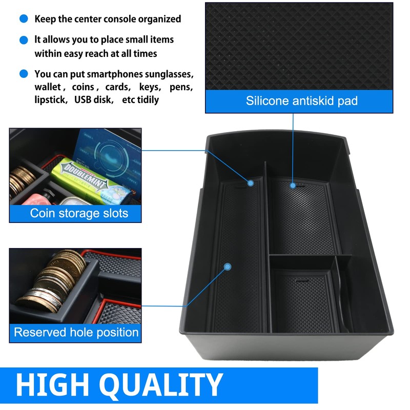 SHAOHAO for 2025 2026 Subaru Ascent Center Console Organizer for