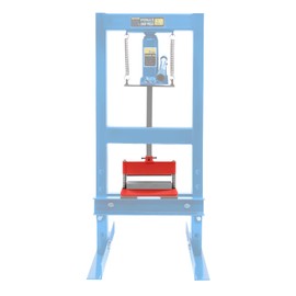 12" Press Brake Attachment for 12-20 Ton Hydraulic Shop Presses, Heavy-Duty 90° Metal Bending Tool with 3/16" Thickness Capacity, 45# Steel Construction for Sheet Metal Working (Red)