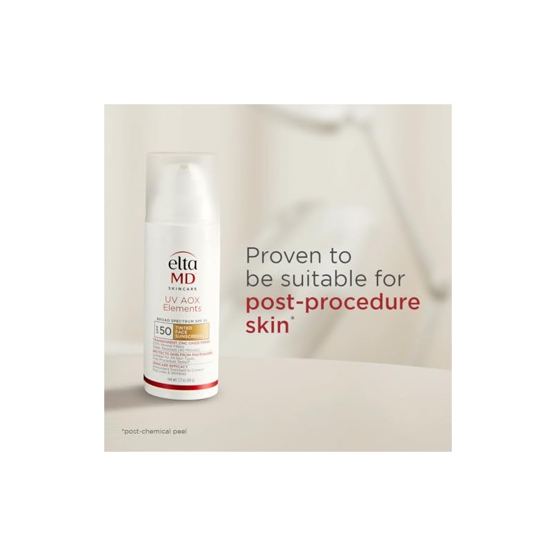 UV AOX Elements Tinted Mineral Face Sunscreen Lotion, Tinted Moisturizer