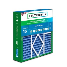 Filterbuy 20x20x5 Air Filter MERV 13 Optimal Defense (1-Pack), Pleated HVAC AC Furnace Air Filters for Amana, Coleman, Goodman, Maytag, York, and More (Actual Size: 20.25 x 20.75 x 5.25 Inches)
