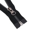 Leekayer 2pcs #5 25 Inch Separating Jacket Zipper Black Nickel