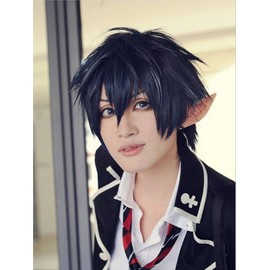 mzcurse Dark Blue Short Cosplay Wig Party Hair
