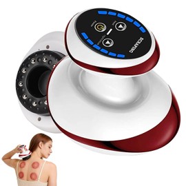 Anti Cellulite Massager Lymphatic Drainage Massager, 4-in-1 Handheld Body Sculpting Machine, Cupping Machine with 6 Suction Levels and Heat Therapy Function, Body Gua Sha for Smooth Skin Toning