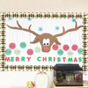 Wonmon 49.2 Ft Christmas Tree Bulletin Board Border Roll, Self-Adhesive