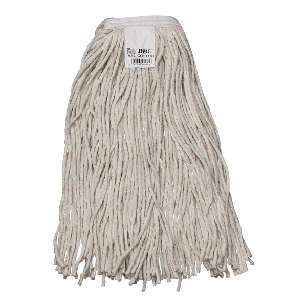 Zephyr 9003 BBL Cotton Wet Mop Head, #20 Size (Pack of 12)