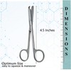 Stainless Steel Suture Stitch Scissors 4.5" Multifunction Shears with Hook