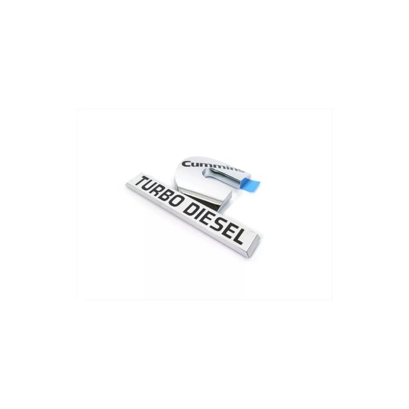 2Pc Compatible with Cummin Turbo Emblem 3D Badge High Output