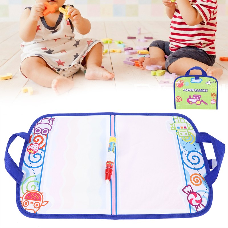 Water Drawing Cloth Water Drawing Blanket Handbag with Pen Doodle