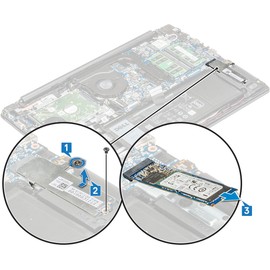 Deal4GO M.2 SSD Thermal Support Bracket HTHJM Replacement for Dell G3 3579 3779 Latitude 3490 3590 Inspiron 5570 5575 5770 3501