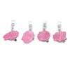 Retractable Badge Reel, 4 Pack Decorative Nurse Badge Holder for