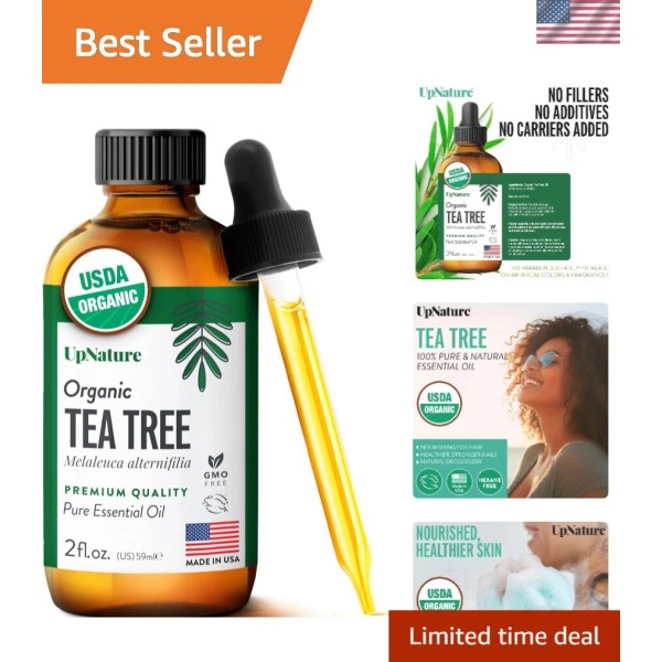 Unbranded Organic 2oz Tea Tree Oil - Versatile Solution for