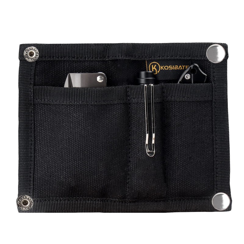 Kosibate EDC Pouch, EDC Organizer, Mini Tool Pouch for Knife/Flashlight/Tactical
