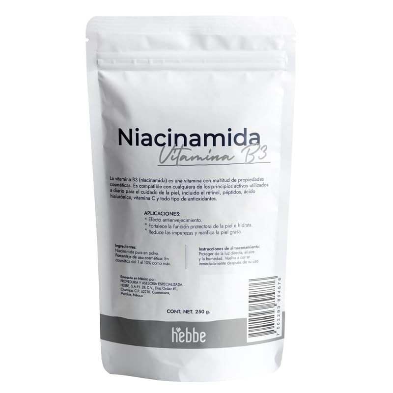 Hebbe - Niacinamida Pura para Rejuvenecimiento y Cuidado de la