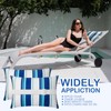 Lineshading 4 Pcs Chaise Lounge Head Pillow with Strap Outdoor
