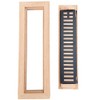 Homewell Red Oak Wood Floor Register Vent Cover, Flush Mount