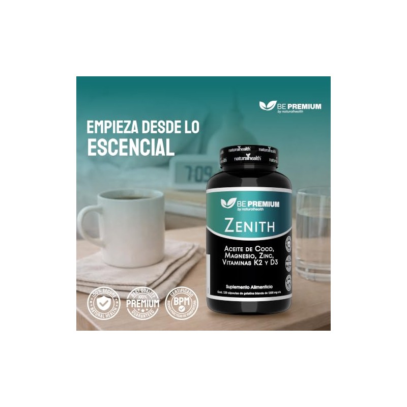 Natural Health. MultiPlus: Aceite de Coco, Vitaminas y Minerales. Frasco