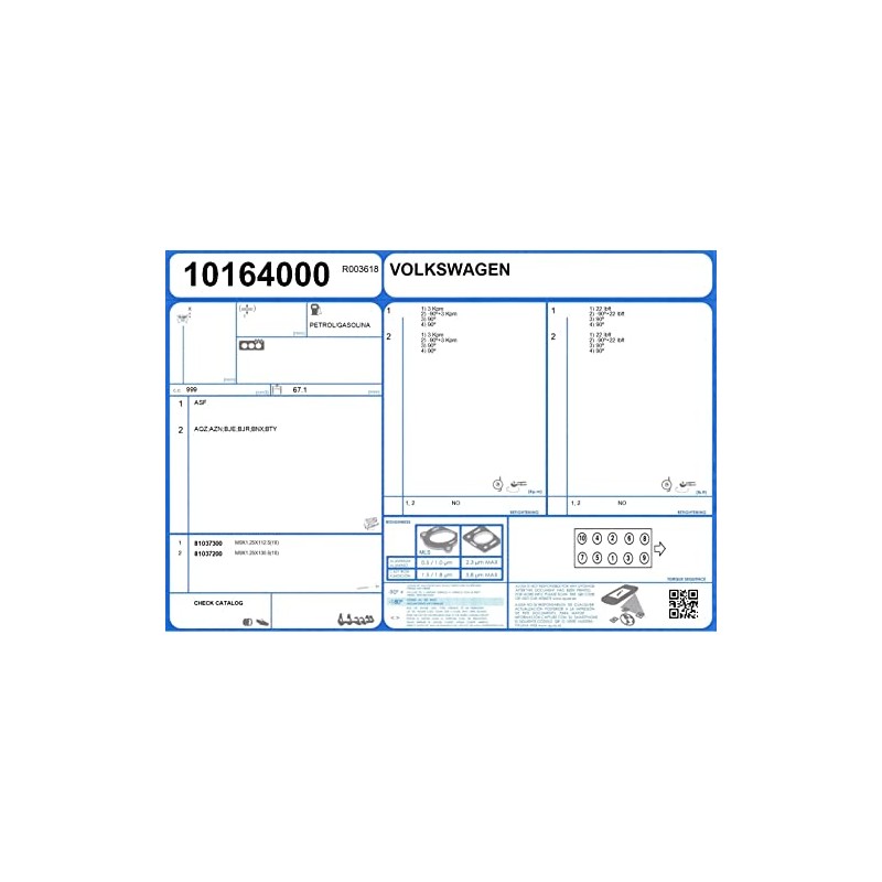 Cylinder Head Screw Set