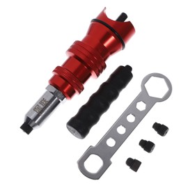 NOLITOY 1set Cordless Rivet Tool Adapter Electric Rivet Connector for Cordless Drill Aluminum Alloy Design for Efficient Riveting Quick Release and Easy Installation