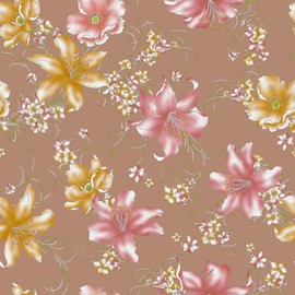Yullpaper Light Pink Floral Wallpaper Peel and Stick Vintage Wallpapers for Bedroom Accent Wall Flowers Stick on Wallpaper Removable Yellow Floral Wall Paper Vinyl Renters Friendly Decor 17.5×102.3’’
