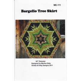 Bargello Tree Skirt Christmas Holiday Martha Eddy Quilt Pattern ME-111