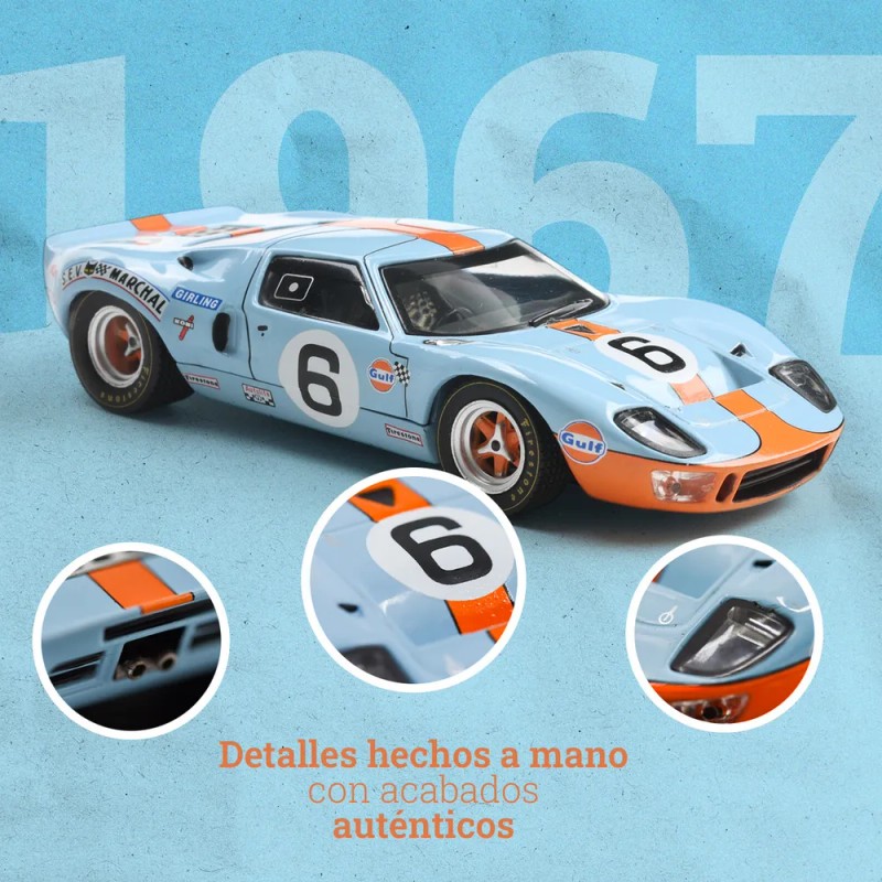 Ford Gt40 Mk I 1967 Auto A Escala 1:43 Coleccionable