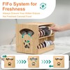 HOSASSPER Upgraded Bamboo Cat Food Can Organizer - FIFO Pantry
