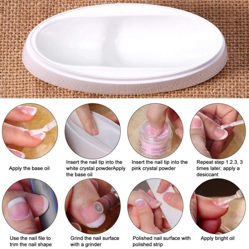 Armear Fashion Nail Dipping Powder French Tray Manicure Mould Nail