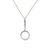 Uppmeant Vintage 925 Sterling Silver Magnifying Glass Necklace - 10X