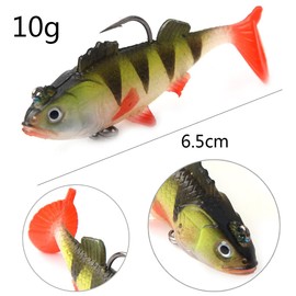 4Pcs Pike Fishing Lures Fishing Baits Soft Lures for Bass Trout Freshwater Saltwater Fishing Tackle